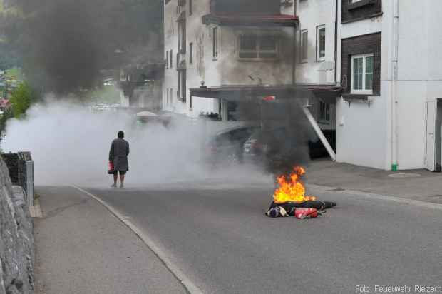 Training Feuerwehr Riezlern