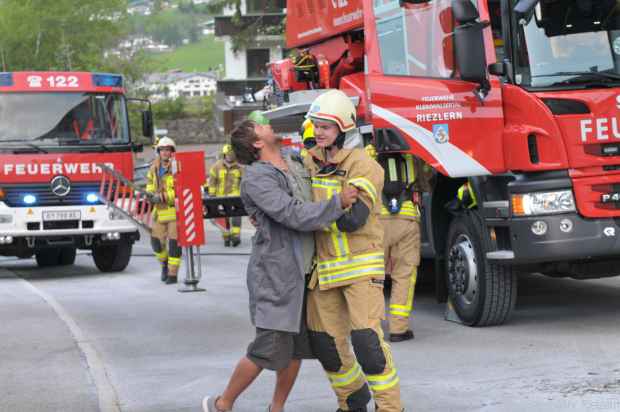 Training Feuerwehr Riezlern