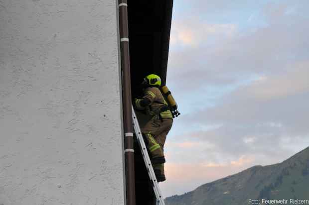 Training Feuerwehr Riezlern