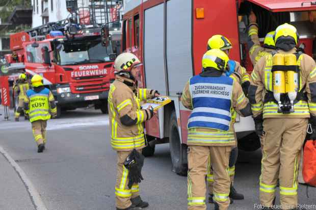 Training Feuerwehr Riezlern