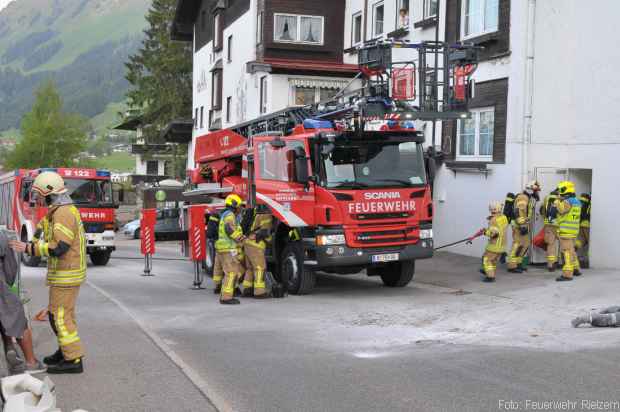 Training Feuerwehr Riezlern