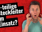 Sprossenüberstand Steckleiter