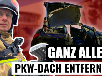 Fahrzeugdacht schneiden beim Verkehrsunfall